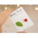 Cute Christmas stud earrings with tiny holly berry and leaf Mismatched Asymmetrical Xmas gift idea 