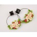 Christmas jewelry for stretched ears Festive tunnels and plugs Gauges Holly berry hoop hangers