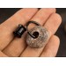 Ancient stone imitation hoop earrings Viking jewelry for guy Unisex brutal ear hangers Bone tunnels and plugs