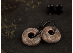 Ancient round bead hoop tunnels 6-25mm