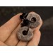 Ancient stone imitation hoop earrings Viking jewelry for guy Unisex brutal ear hangers Bone tunnels and plugs