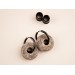 Ancient stone imitation hoop earrings Viking jewelry for guy Unisex brutal ear hangers Bone tunnels and plugs