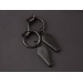 Gothic jewelry for gauged earlobes Black coffin charm tunnel earrings Hoop hangers Witchcraft Pagan