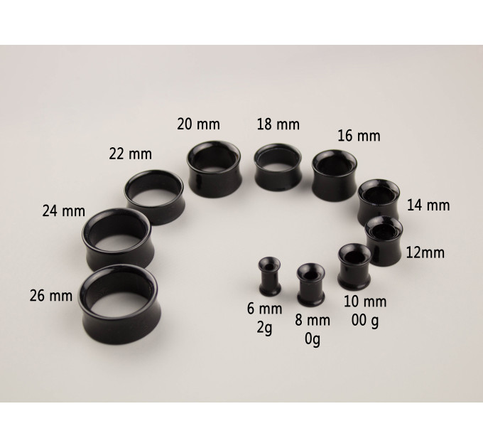 Long ear plugs with dark brown realistic leaf Unique woodland jewelry for stretched ears Hoop hangers for tunnel earrings 