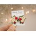 X-mas stud earring with festive bouquet Christmas flowers jewelry Cute gift idea for girlfriend wife sister daughter