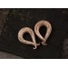 Spiral gauges ancient style jewelry for stretched ears Horn plugs and tunnels Bone textured tentacle earrings
