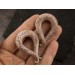 Spiral gauges ancient style jewelry for stretched ears Horn plugs and tunnels Bone textured tentacle earrings