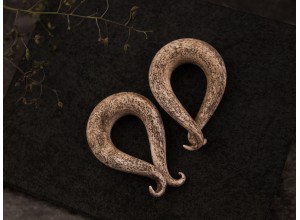Spiral bone textured gauges 5 - 14mm