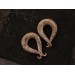 Spiral gauges ancient style jewelry for stretched ears Horn plugs and tunnels Bone textured tentacle earrings