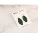 Custom color stud earrings with leaves Office style Everyday jewelry Handcrafted Gift idea for girlfriend