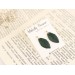 Custom color stud earrings with leaves Office style Everyday jewelry Handcrafted Gift idea for girlfriend