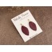 Custom color stud earrings with leaves Office style Everyday jewelry Handcrafted Gift idea for girlfriend