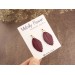 Custom color stud earrings with leaves Office style Everyday jewelry Handcrafted Gift idea for girlfriend