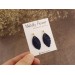 Custom color stud earrings with leaves Office style Everyday jewelry Handcrafted Gift idea for girlfriend