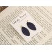 Custom color stud earrings with leaves Office style Everyday jewelry Handcrafted Gift idea for girlfriend