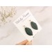 Custom color stud earrings with leaves Office style Everyday jewelry Handcrafted Gift idea for girlfriend