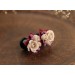 Custom colors wedding ear plugs for stretched earlobes Tiny floral gauges and tunnels for bride bridesmaids