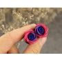 Pink blue purple rose ear plugs 3-20mm