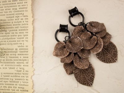 Ancient brown leaves chain hangers 6-25mm 