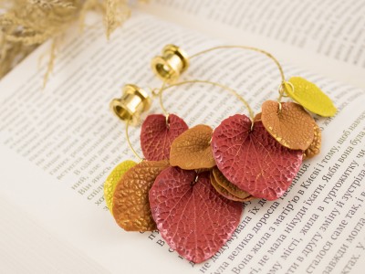 Fall leaves golden tunnel hangers 6-30mm Fall leaves golden tunnel hangers 6-30mm