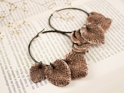 Ancient style leaves hoop hangers 6-25mm Ancient style leaves hoop hangers 6-25mm