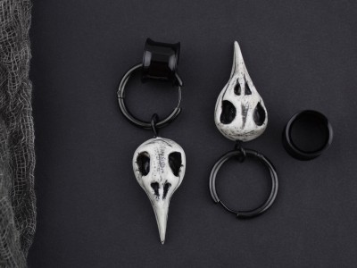 Bird skull hoop hangers 6-25mm Bird skull hoop hangers 6-25mm