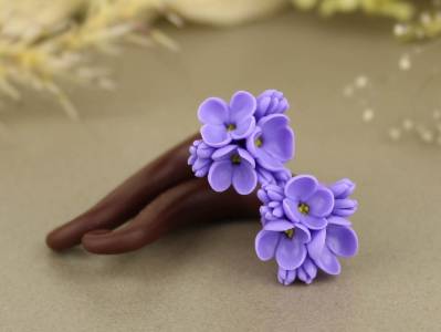 Lilac gauge earrings real/fake